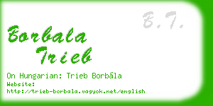borbala trieb business card