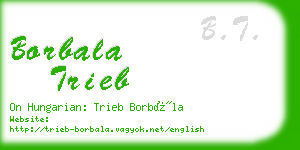 borbala trieb business card